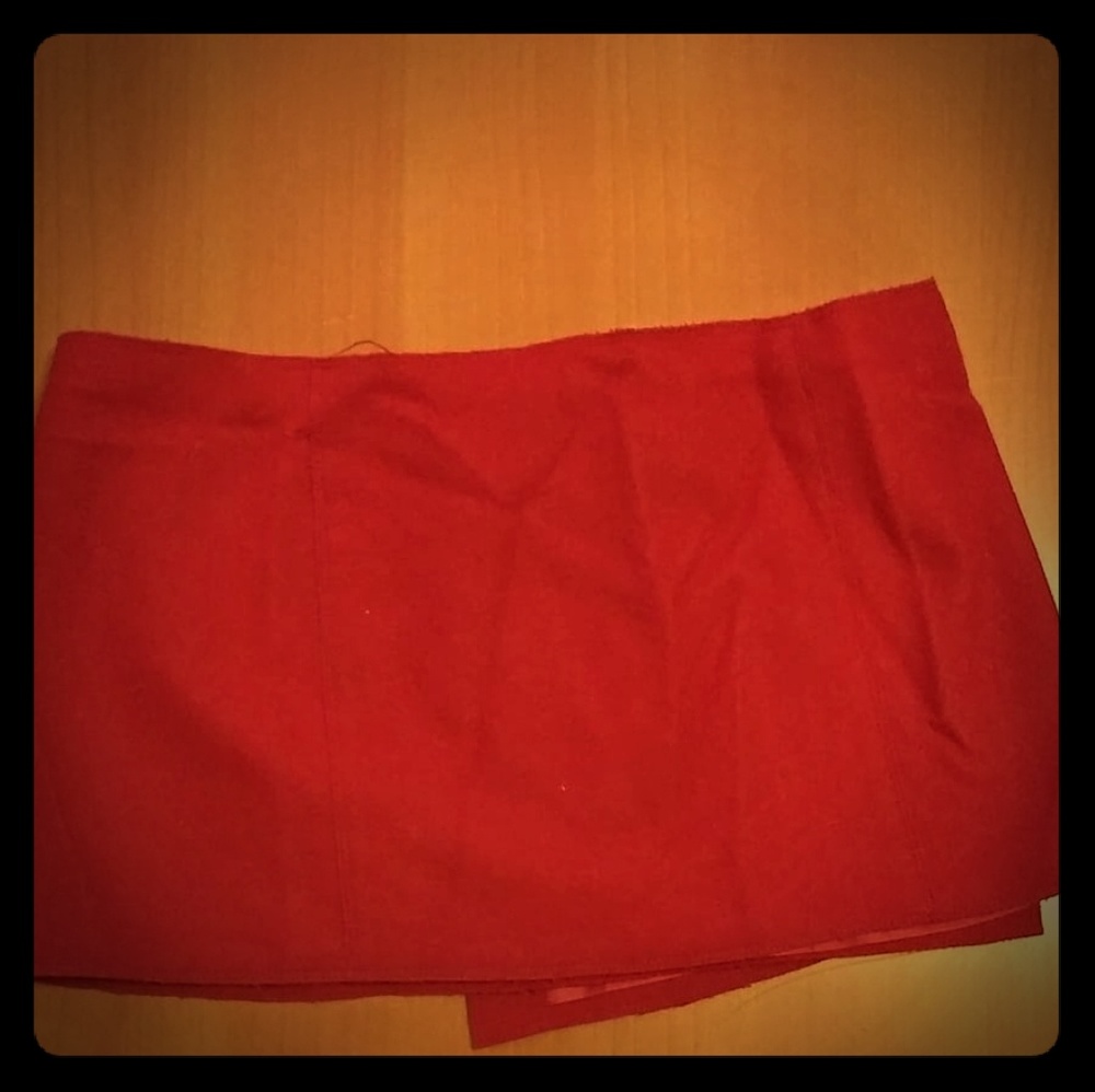 Zara Vinatge Mini Skirt (Red)